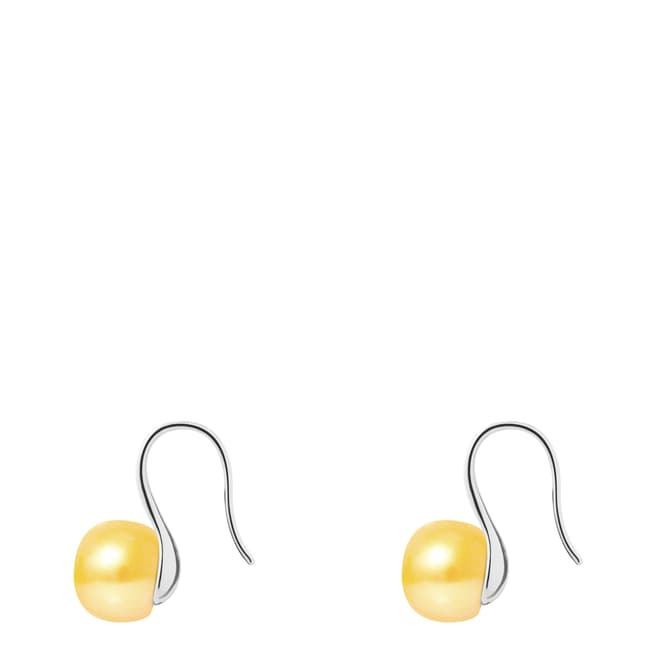 Just Pearl Silver / Yellow Pearl Earrings