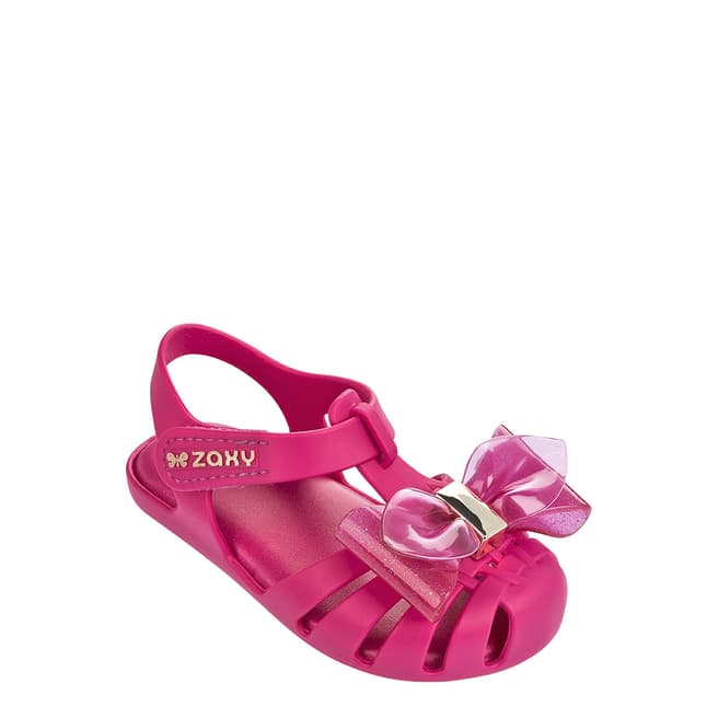 Zaxy Baby Bright Pink Glamour Bow Sandals