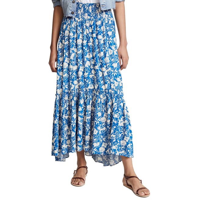 Free People Blue Way Of The Wind Skirt