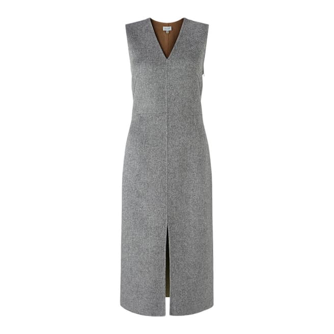 Jigsaw Grey V-Neck Dress