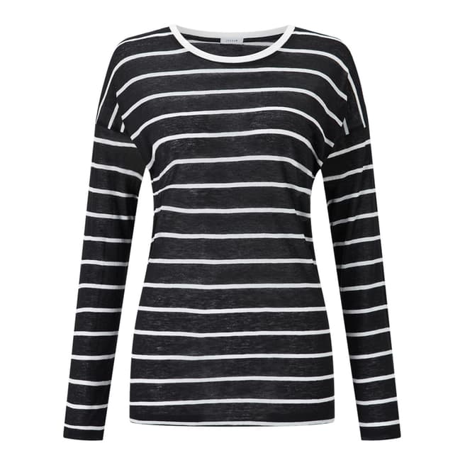 Jigsaw Black Stripe Slim T-Shirt