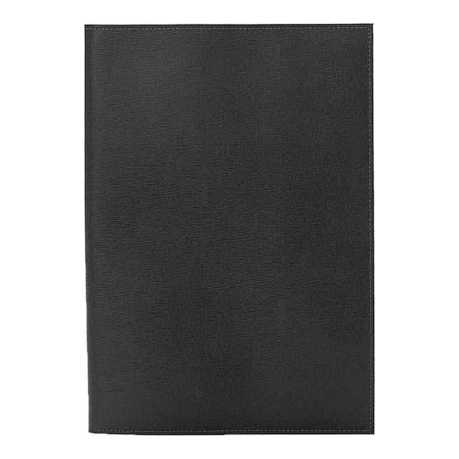 Aspinal of London Black A4 Refillable Journal Cover