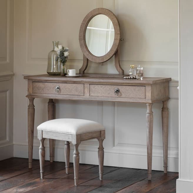 Gallery Living Mustique Dressing Table, Stool and Mirror Set