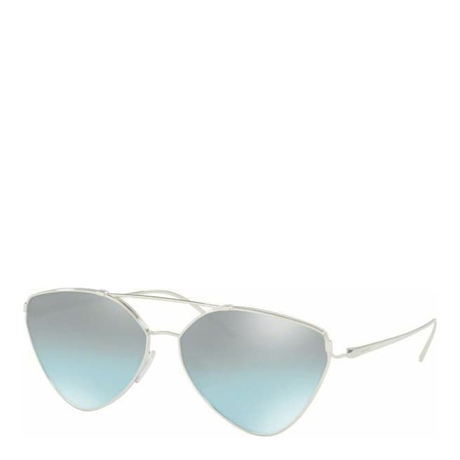 Prada Women's Blue Aviator Prada Sunglasses 62mm