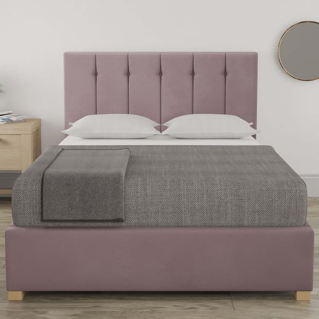 Aspire Furniture Pimlico Single Bedframe - Plush Velvet Blush