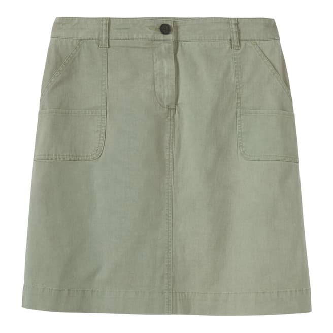Crew Clothing Khaki Fitted Pocket Skirt