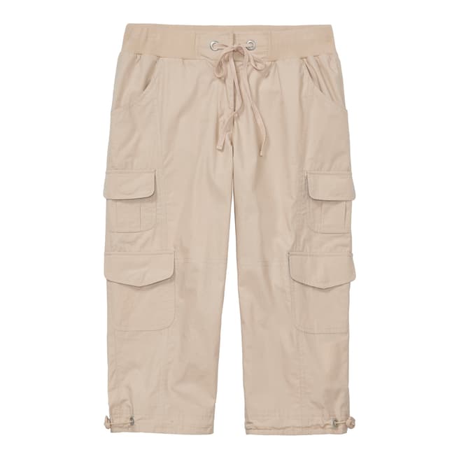 Crew Clothing Stone Wentworth Cropped Trousers