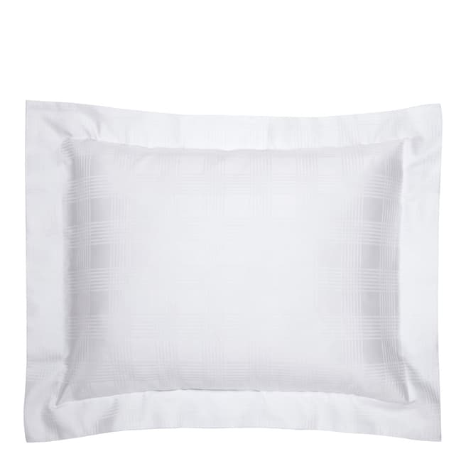Ralph Lauren Glen Plaid Boudoir Sham Pillow, White