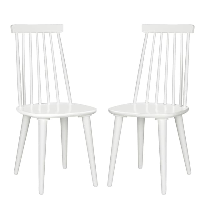 Safavieh Cabrera Accent Chair ( Set of 2 ), White