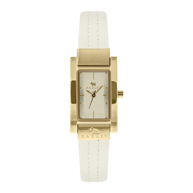 Radley Gold Rectangle Leather Watch