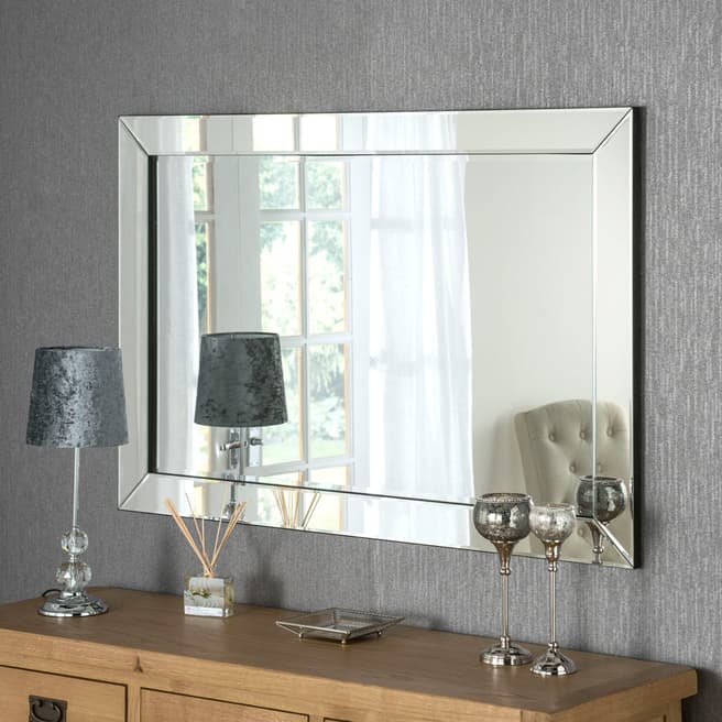 Yearn Black Classic Framed Mirror 91x61cm