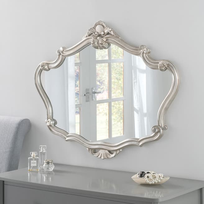 Yearn Silver Rectangle Mirror 91x71cm
