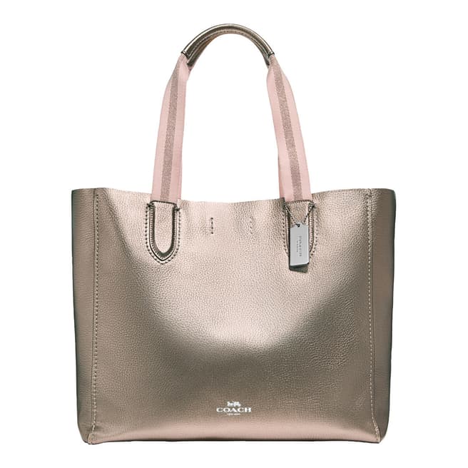 Coach Metallic Gold Large Derby Tote