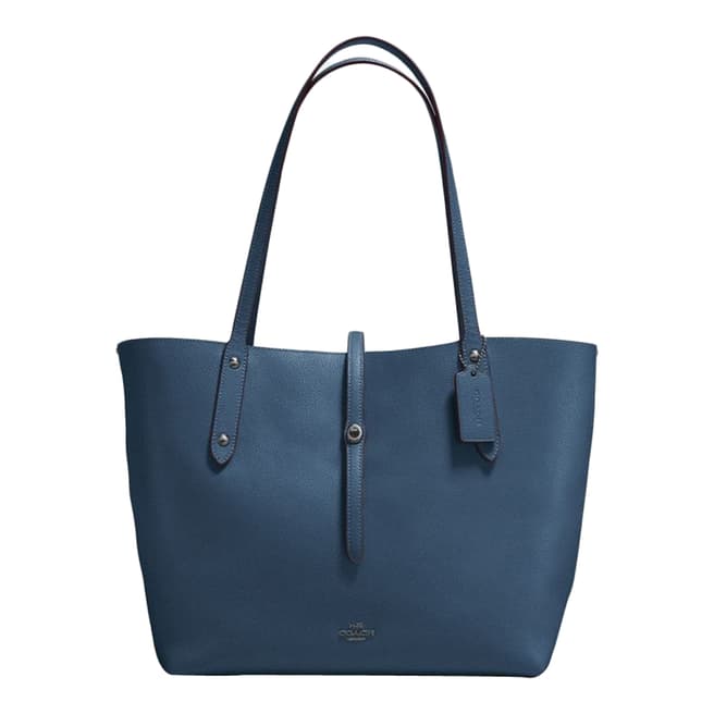 Coach Navy/Teal Market Tote