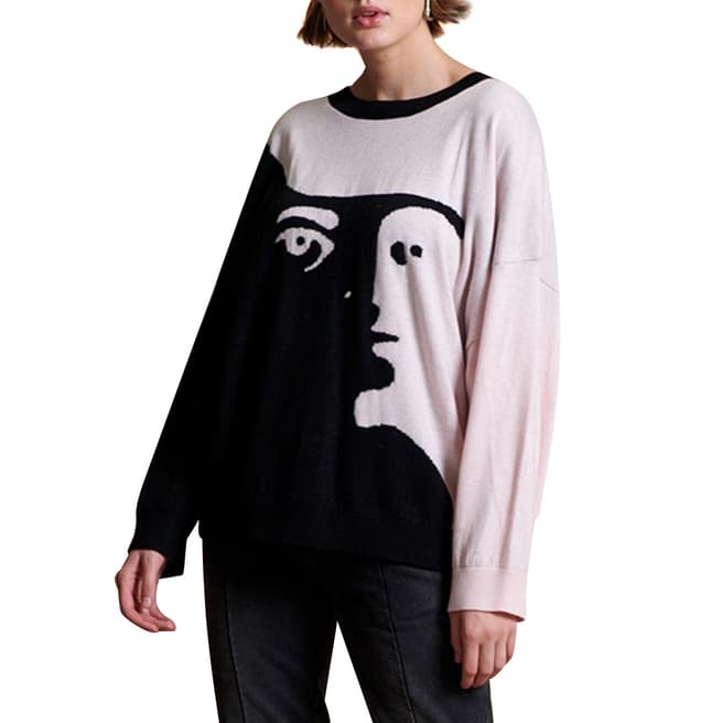 One Teaspoon CASHMERE WOOL LABYRINTH SWEATER