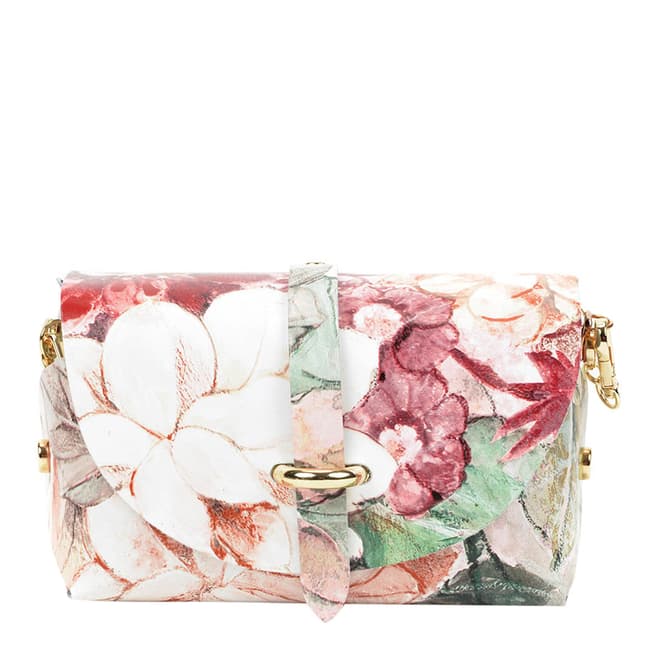 Sofia Cardoni Beige Floral Shoulder Bag
