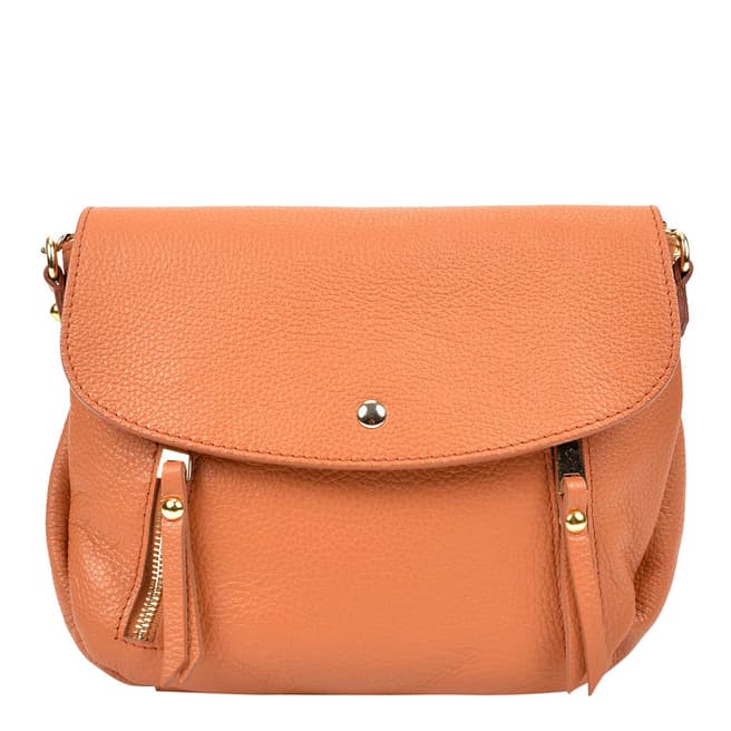 Sofia Cardoni Clay Zip Detail Flap Over Handbag