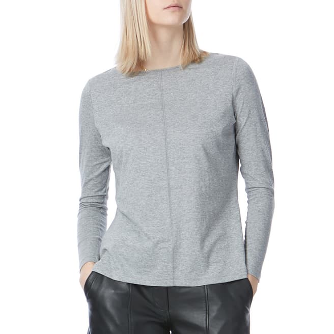 N°· Eleven Grey Marl Cotton Long Sleeve T Shirt