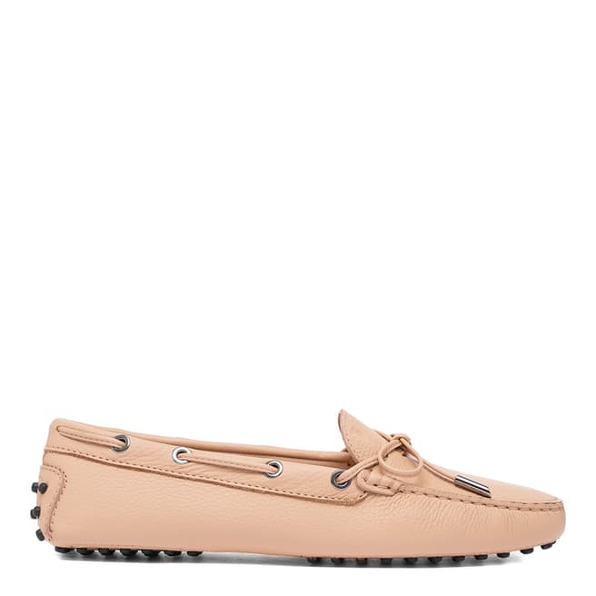 Tod's Pink Leather Heaven Laccetto Driving Shoe