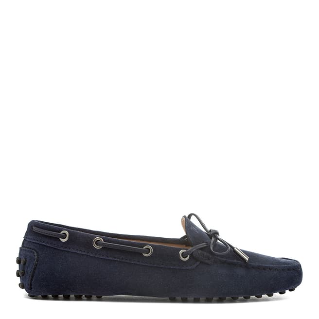 Tod's Navy Galaxy Suede Heaven Laccetto Shoe
