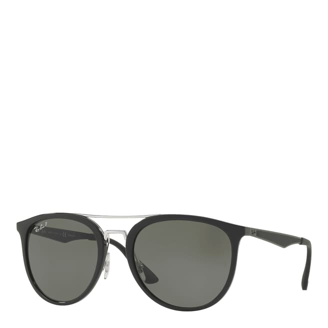 Ray-Ban Male Green Polarized Rayban Sunglasses 55mm
