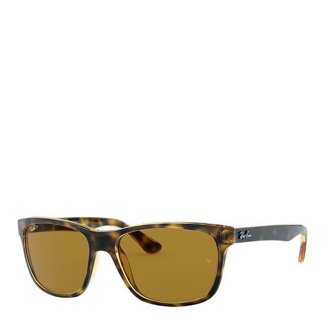 Ray-Ban Men's Light Brown Polarised Sunglasses