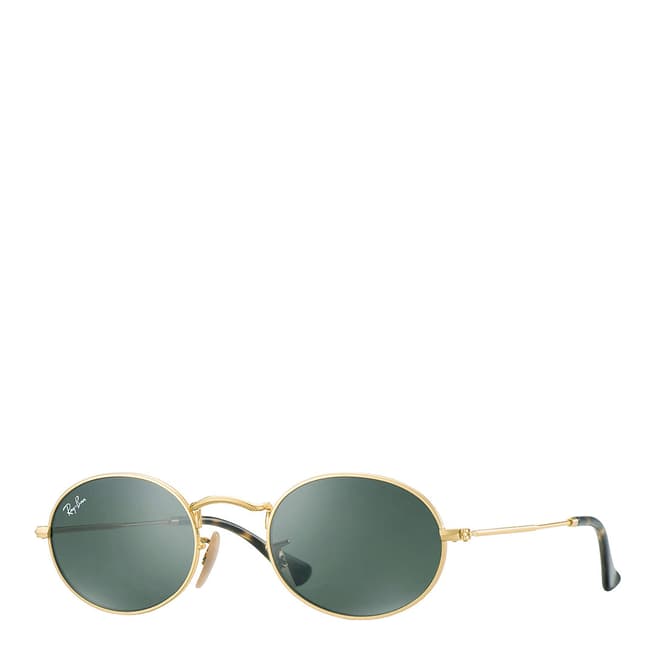 Ray-Ban Unisex Gold Oval Sunglasses 51mm
