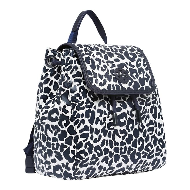 Tory Burch Leopard Scout Printed Nylon Small Backpack