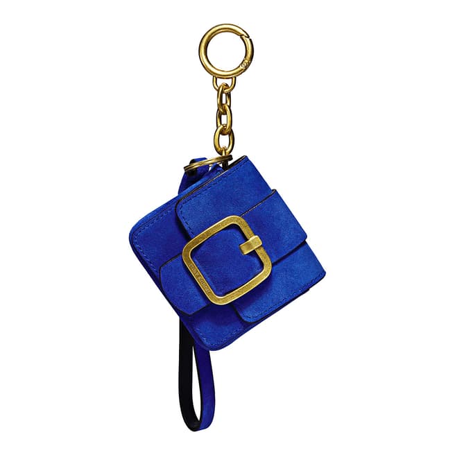 Tory Burch Blue Sawyer Mini Bag Key Fob