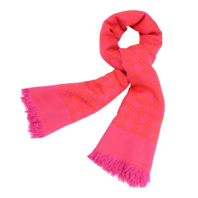 Tory Burch Hibiscus Traveler Oversized Square Scarf