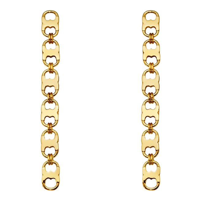 Tory Burch Gold Gemini Link Linear Earrings