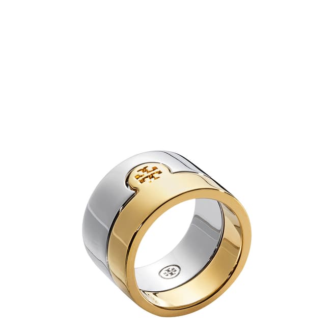 Tory Burch Silver/Gold Puzzle Ring