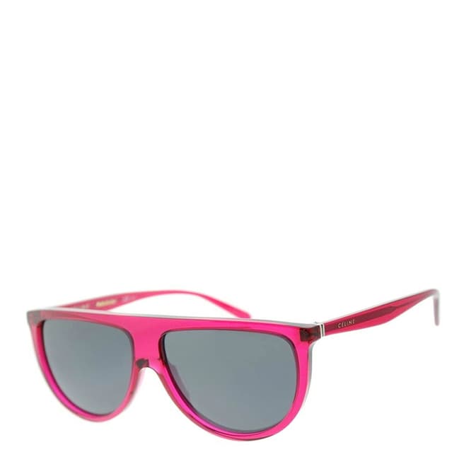 Celine Women's Transparent Fuchsia/Blue Sunglasses 61mm