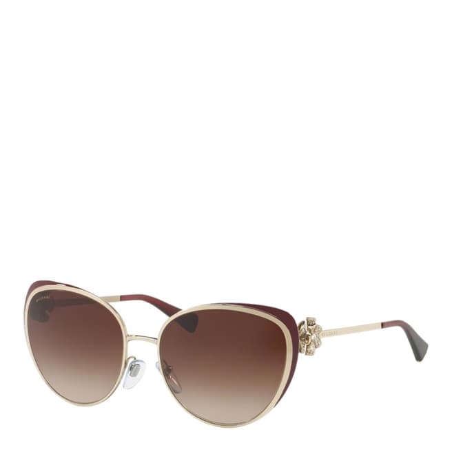 Bvlgari Women's Brown / Gold Bvlgari Sunglasses 57mm