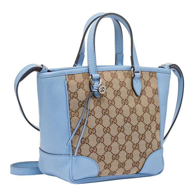 Gucci Blue/Beige Gucci Monogram Tote Bag