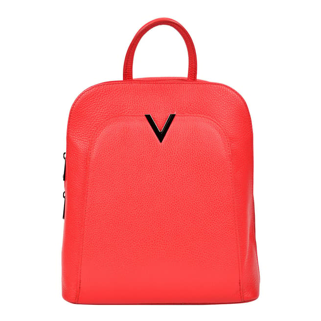 Sofia Cardoni Red Leather Backpack