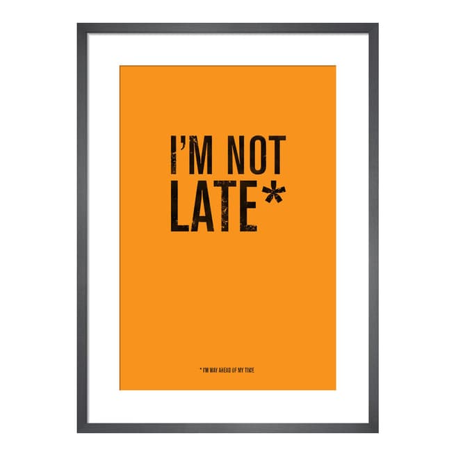 Simon C Page I'm Not Late 36x28cm Framed Print