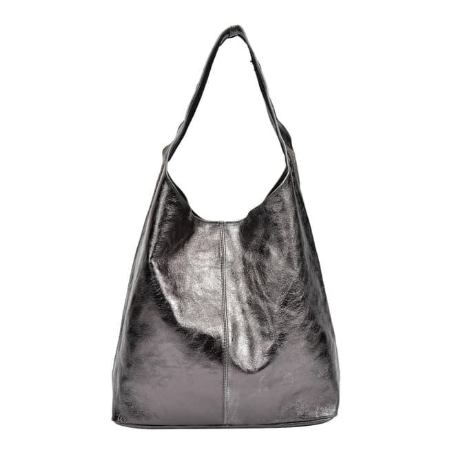 Sofia Cardoni Black Leather Hobo Bag