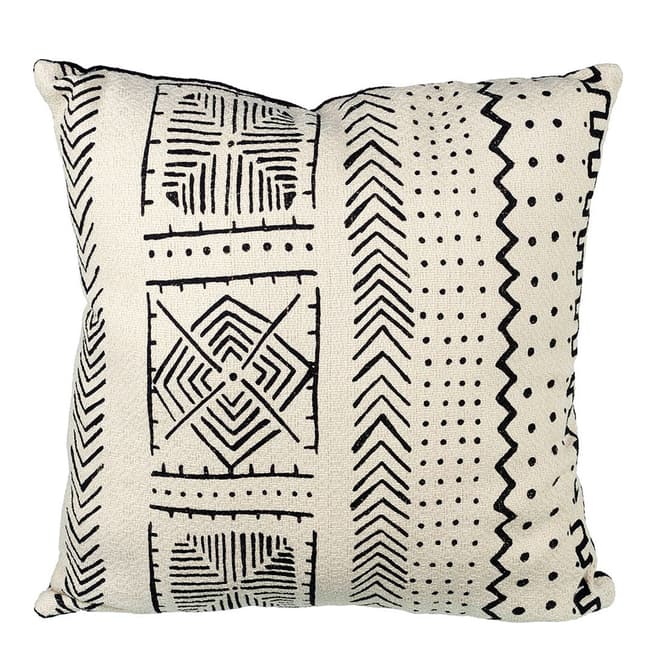 Parlane White/Black Aztec Cushion 45x45cm