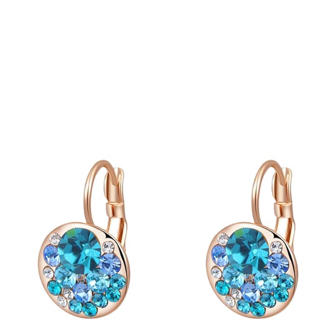 Ma Petite Amie Sapphire Clip Earrings with Swarovski Crystals