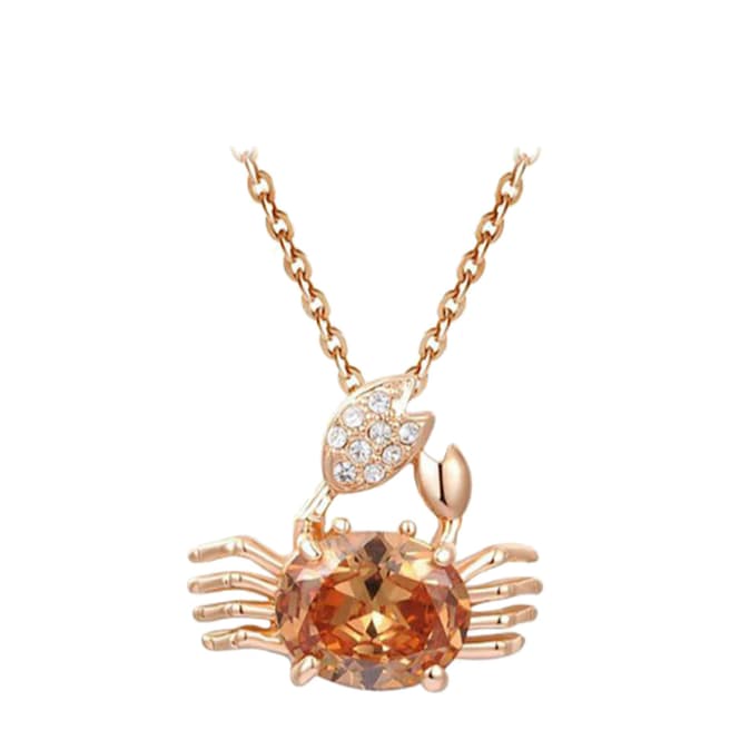 Ma Petite Amie Crab Necklace with Swarovski Crystals