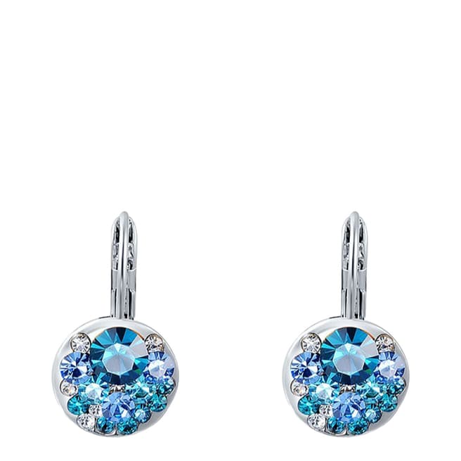 Ma Petite Amie Sapphire Clip Earrings with Swarovski Crystals