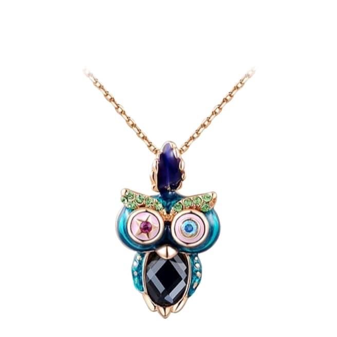 Ma Petite Amie Owl Necklace with Swarovski Crystals