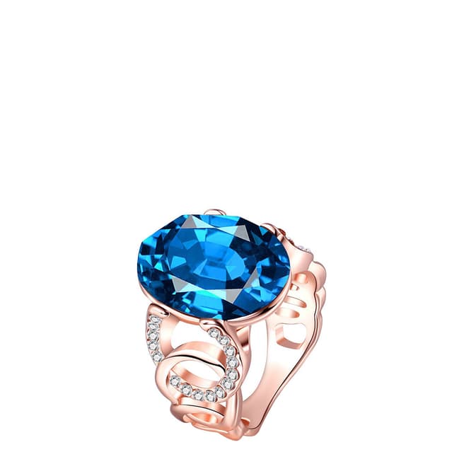 SWAROVSKI Sapphire Ring with Swarovski Crystals 