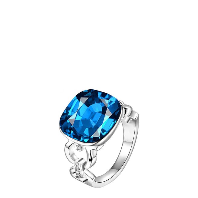Ma Petite Amie Sapphire Ring with Swarovski Crystals