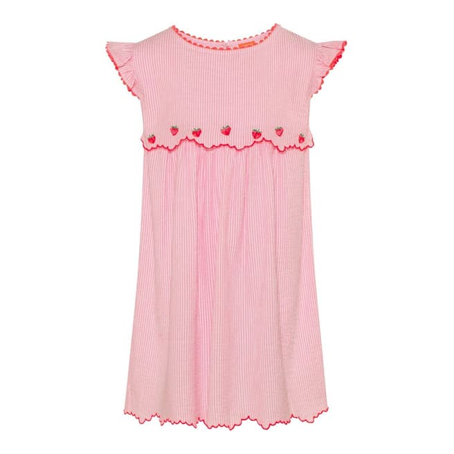 Sunuva Girls Pink Strawberry Crush Handkerchief Dress