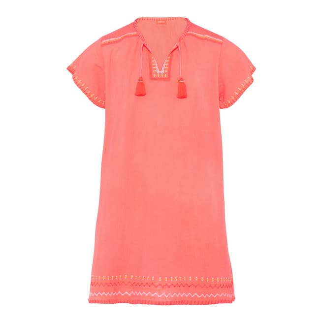 Sunuva Girls Pink Cheesecloth Dress