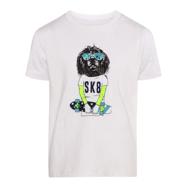 Sunuva Boys White Skateboard T-Shirt