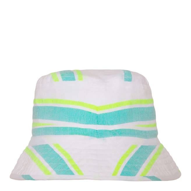 Sunuva Girls Aqua Multistripe Canvas Hat