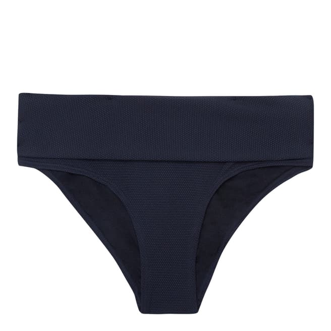 French Connection Black Core Texture Folded Briefs